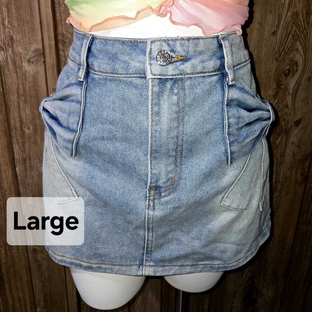 Denim Bow Skirt | Shein